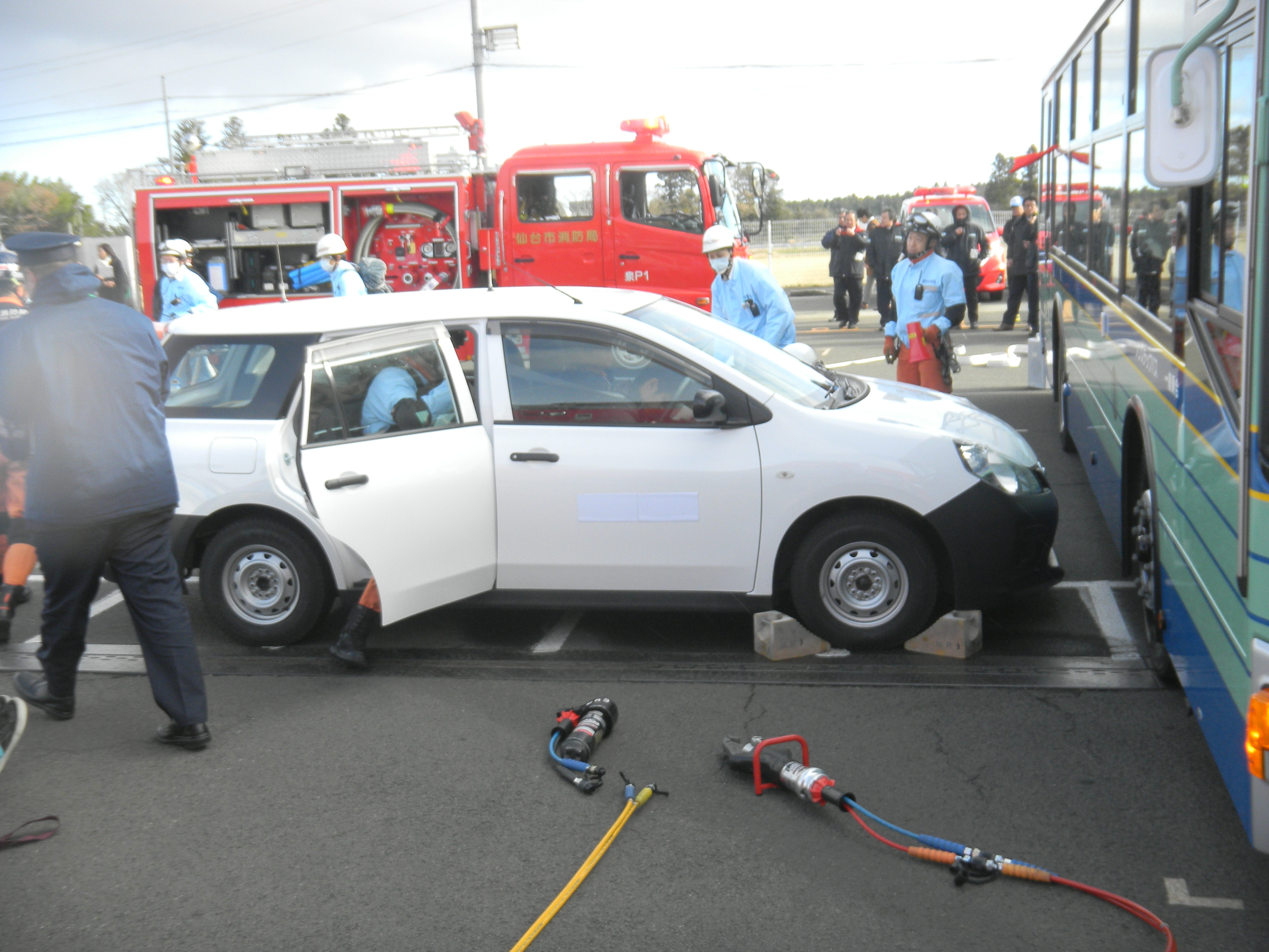 集団災害対応訓練（市バス）