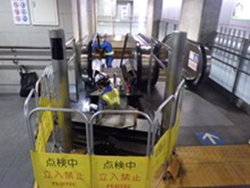 エスカレーター点検
