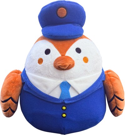 icscaすずめぬいぐるみ 正面