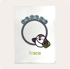 イクスカすずめクリアファイル（東西線）