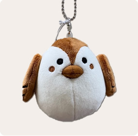 イクスカすずめボールチェーンマスコット