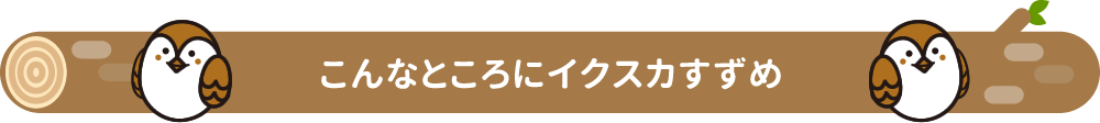 こんなところにイクスカすずめ