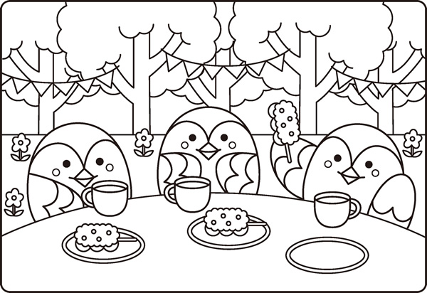 もりの中でティータイム